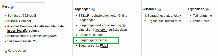 Fragebogenvorschau